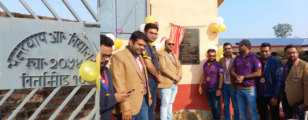 राउण्ड टेबल नेपालद्वारा विद्यालयलाई संरचना हस्तान्तरण