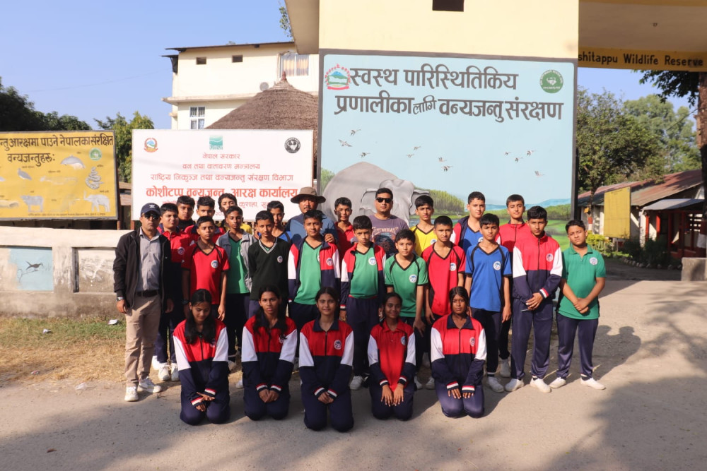 एभरेस्ट स्मार्ट स्कुलका विद्यार्थीले गरे कोशी टप्पुको अध्ययन भ्रमण