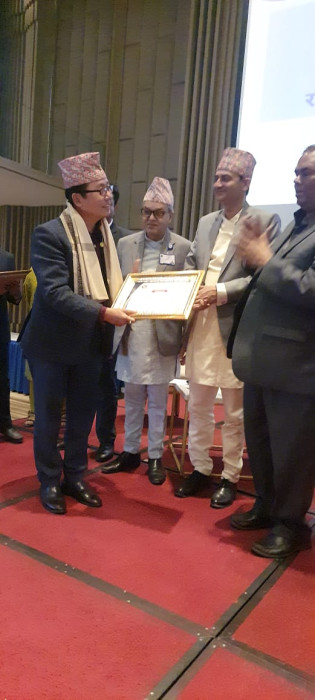 हल्दिबारी गाउँपालिका सम्मानित