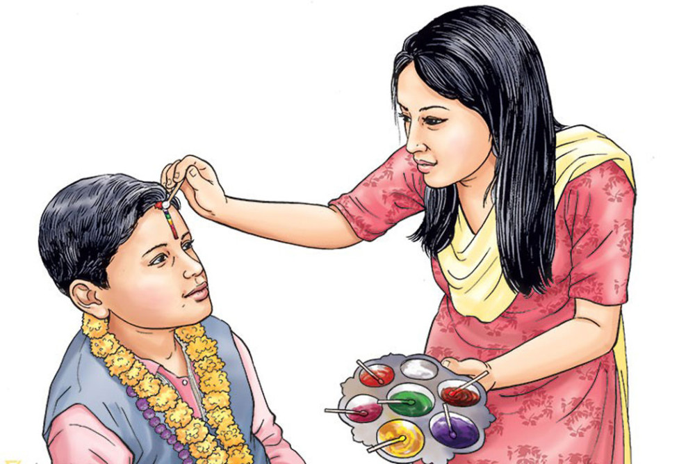 आज भाइटीका, उत्तम साइत ११:३७ बजे