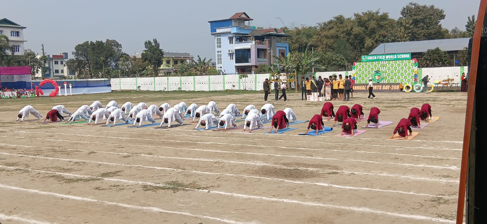 ग्रीन फिल्डको बार्षिकोत्सवमा विद्यार्थीले देखाए कौशल