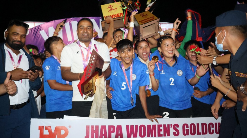 महिला गोल्डकपको उपाधि नेपाल पुलिस क्लबलाई