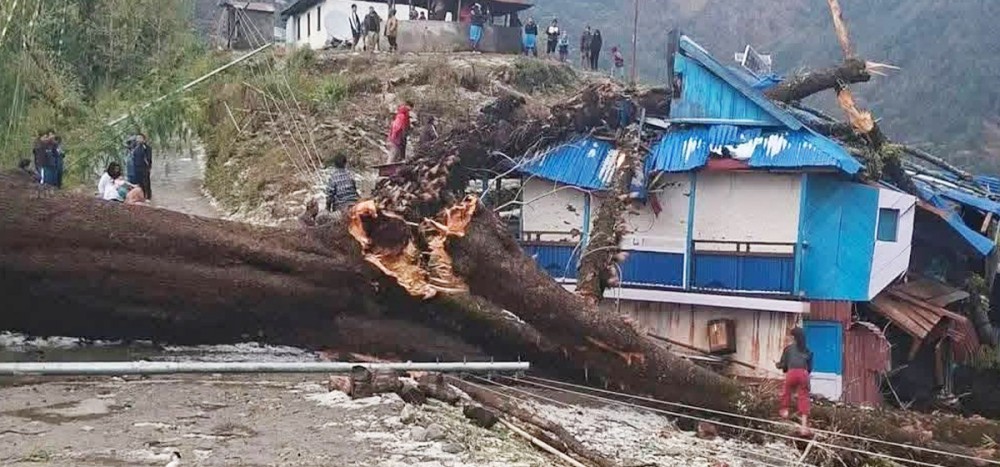 हावाहुरीका कारण ताप्लेजुङमा लाखौंको क्षति