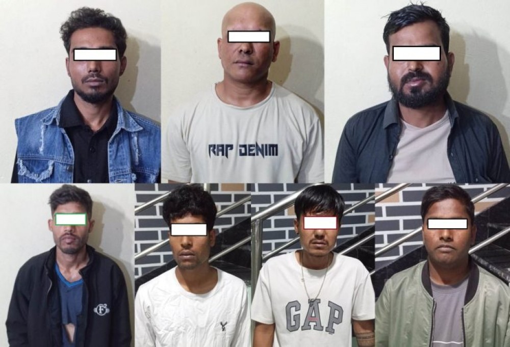 प्रहरीले लागूऔषधसहित ७ जना पक्राउ